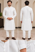 White Men's Kurta – Size 42