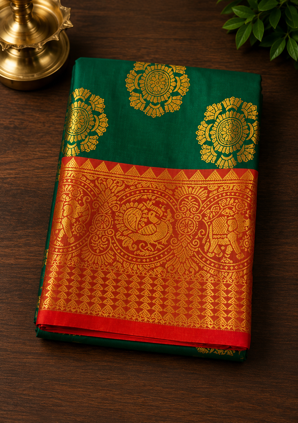 Kanjivaram Silk Saree – Chakra Zari Collection
