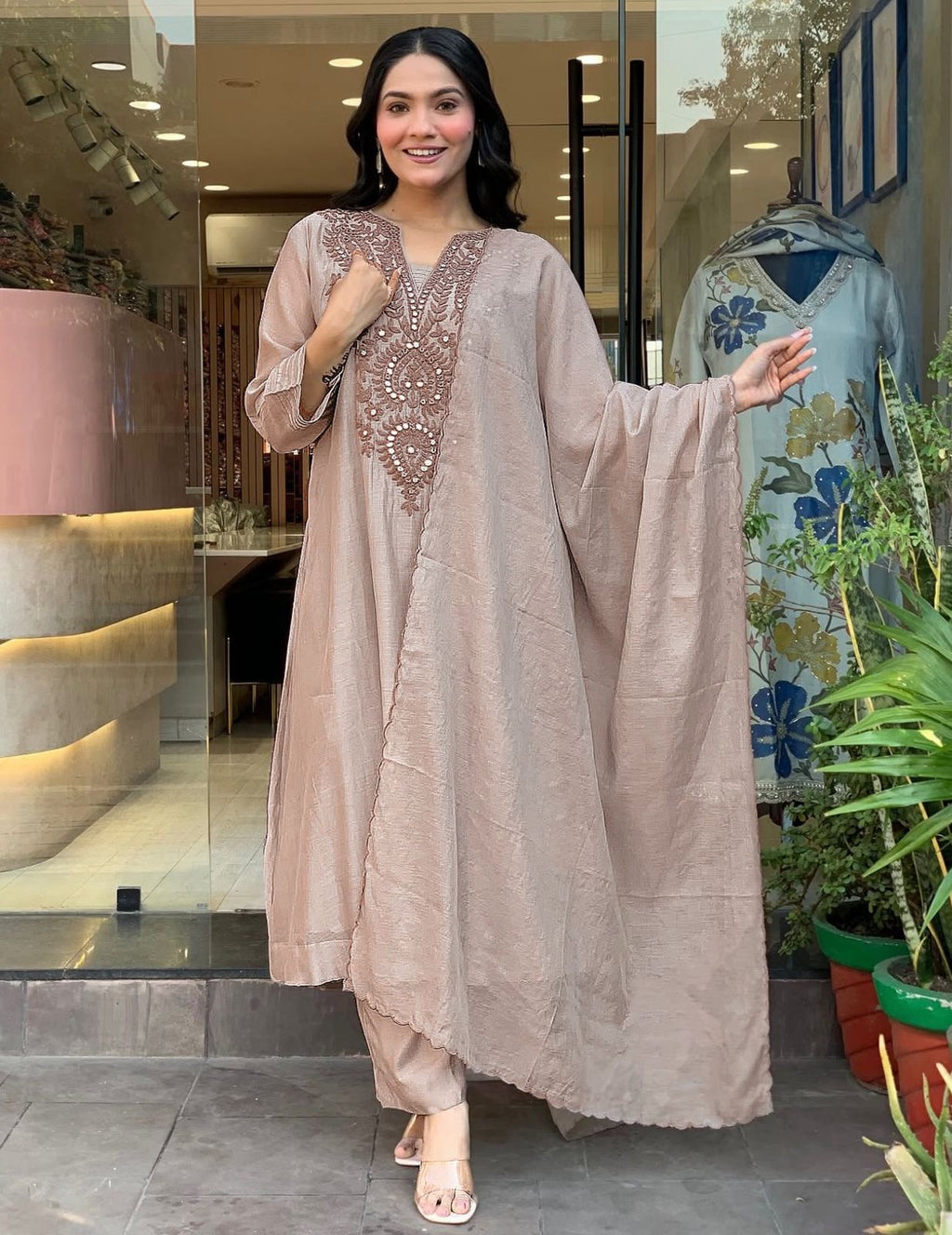 Roman Silk Kurta Set XXL