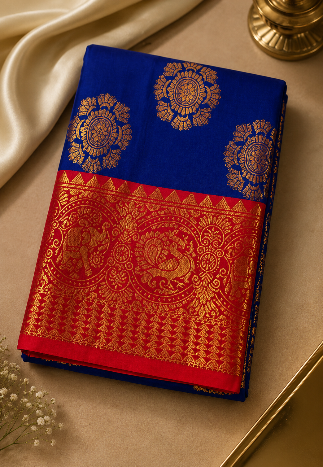 Kanjivaram Silk Saree – Chakra Zari Collection