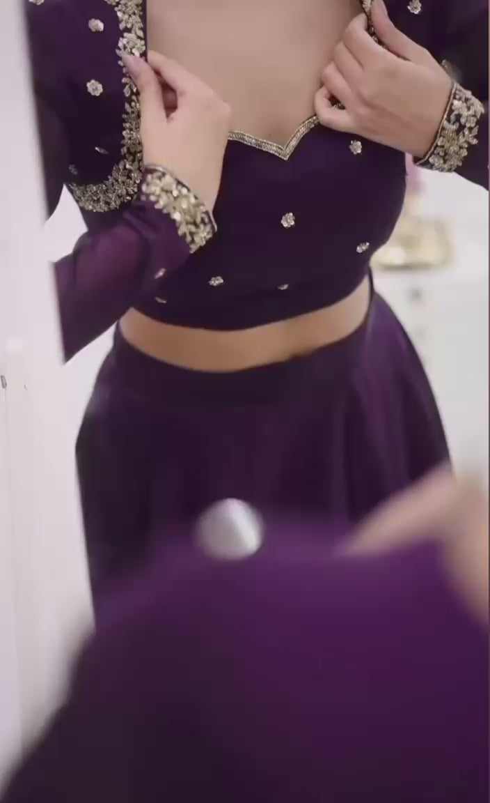 Violet Muse Lehenga
