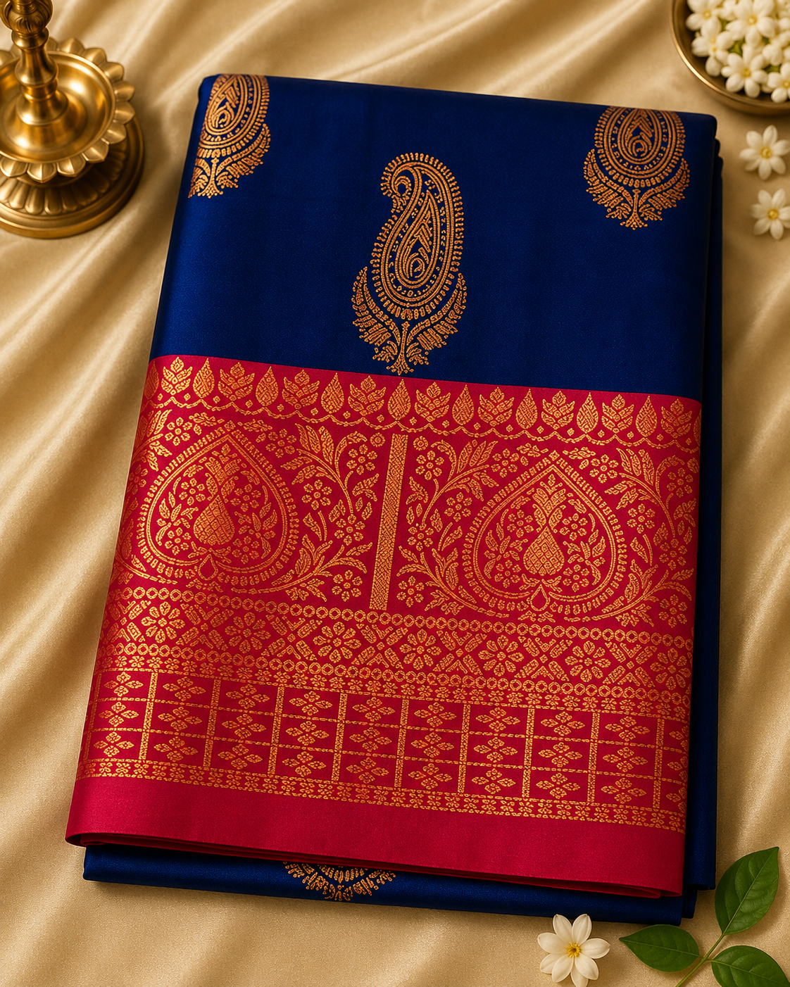 Soft Silk Saree – Paisley Zari Collection